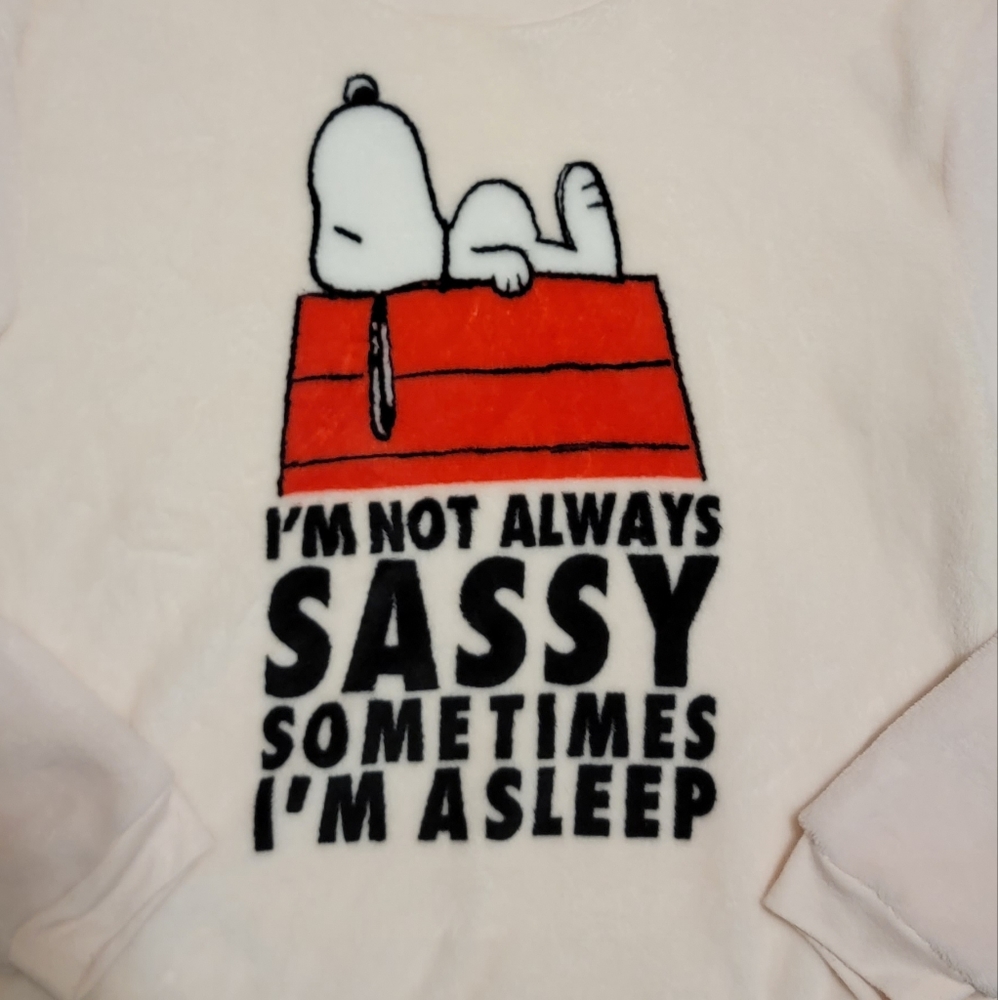 Peanuts Super Soft Pajama Sweater Top - Picture 2 of 3